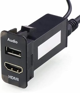 USB入力ポート＆HDMI入力ポート オーディオパーツ スイッチホールパネル TOYOTA トヨタ Hilux VIGO