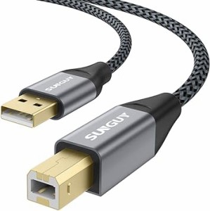 SUNGUY プリンターケーブル 3M タイプAオス-タイプBオス USB2.0ケーブル 金メッキコネクタ プリンターU