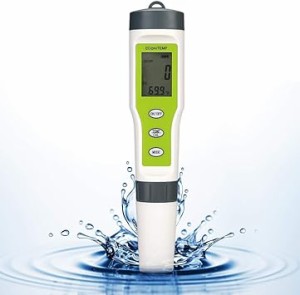 Pssopp 水質テスター 水質測定器 PH/EC/TEMPメーター 高精度 水分計 ペーハー測定器 水質検査 0.00