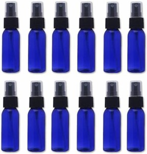 Jie Du スプレーボトル 12本セット 詰替ボトル 遮光 空容器 霧吹き(30ml ブルー)