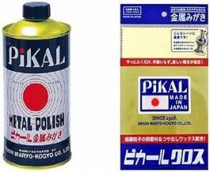 日本磨料工業(Nihon Maryo Kogyo) ピカール 金属磨き 300g + 専用クロスセット1枚 388-45