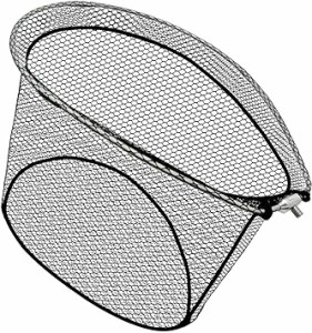 JINKING たも網 ランディングネット ラバー アルミオーバルフレーム 玉網 折りたたみ玉枠 サイズ（S/M/L）