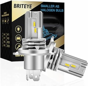Briteye(まぶしい) 車用 LED ヘッドライト H4 車検対応 一体型 H4 LEDバルブ HI/LO切替 65