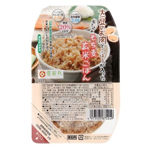 大豆のお肉とごぼうが入った炊き込みもち麦玄米ごはん 150g - 城北麺工 