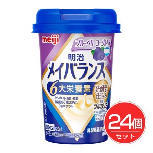 明治 メイバランス ミニカップ ブルーベリーヨーグルト 125ml×24個セット - 明治 