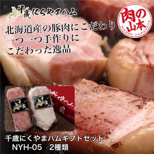 千歳にくやまハムギフトセット NYH-05 2種類 800g - 肉の山本  ※クール便冷蔵