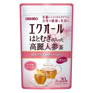 エクオールはとむぎの入った高麗人参茶 2g×20袋 - オリヒロ  ※ネコポス対応商品