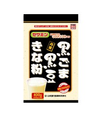 黒ごま黒豆きな粉 400g- 山本漢方製薬 