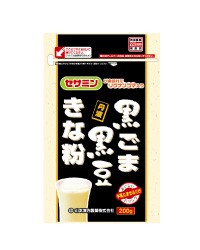 黒ごま黒豆きな粉 200g- 山本漢方製薬 