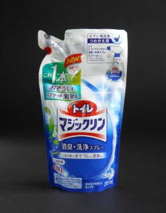 トイレ用洗剤 トイレマジックリン 消臭・洗浄スプレー ミントの香り 詰替用 330ml