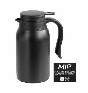 卓上ポット MIP ステンレス製 保温・保冷 ブラック 容量900ml