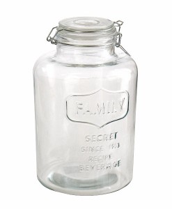 ガラス密閉ボトル FAMILY 金具付 容量4L
