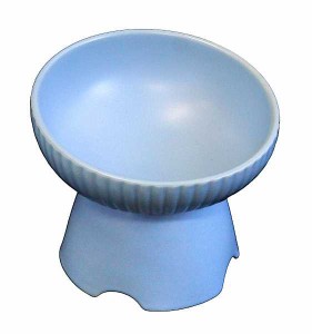 ペットのお茶碗 ブルー 直径13×高さ11cm