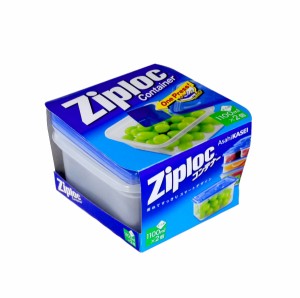 保存容器 Ziploc コンテナー 正方形 容量1100ml 2個入