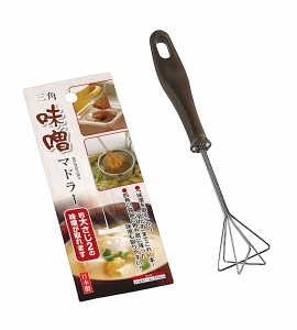 三角味噌マドラー 21.6cm (100円ショップ 100円均一 100均一 100均)