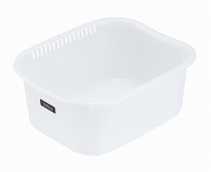 洗い桶　フィーリング　角形３５　パールホワイト　容量９Ｌ
