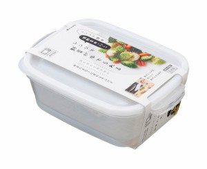 電子レンジ調理器　温野菜用　クリアーホワイト　容量１．１Ｌ