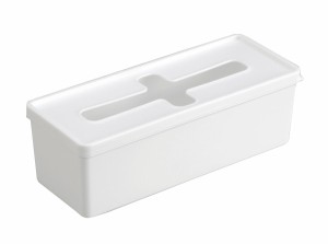 プルアウトボックス ホワイト ロングサイズ(8.5×21.4×高さ7.1cm) (100円ショップ 100円均一 100均一 100均)