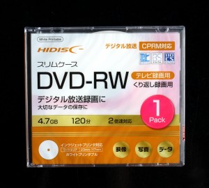 ＤＶＤ―ＲＷ くり返し録画 4.7ＧＢ (100円ショップ 100円均一 100均一 100均)