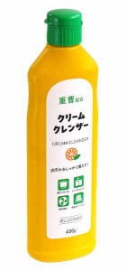 クリームクレンザー 重曹配合 オレンジの香り 400g (100円ショップ 100円均一 100均一 100均)