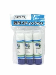 固形スティックのり 9g 3個入 (100円ショップ 100円均一 100均一 100均)