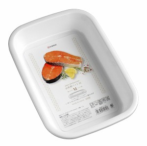 お料理バット ホワイト Mサイズ(25.5×17.8×高さ4.6cm) (100円ショップ 100円均一 100均一 100均)