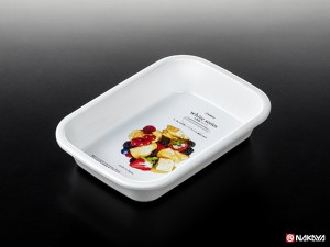 お料理バット ホワイト Sサイズ(21.5×15×高さ4.2cm) (100円ショップ 100円均一 100均一 100均)