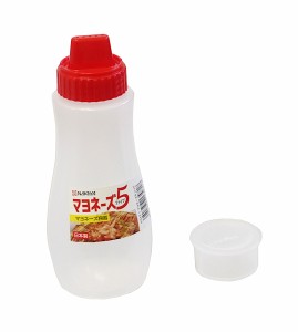 マヨネーズ容器 マヨネーズ5 レッド 容量380ml (100円ショップ 100円均一 100均一 100均)