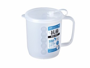 抗菌フタ付きマグ 抗菌剤イオンピュア配合 容量330ml (100円ショップ 100円均一 100均一 100均)