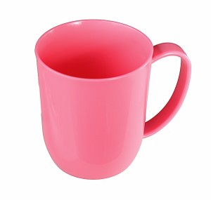 マグカップ ピンク 300ｍｌ 電子レンジ対応 カラフルマグ (100円ショップ 100円均一 100均一 100均)