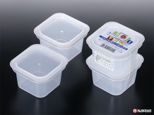 保存容器 キッチンフィット1 クリア 容量145ｍｌ 2個入 (100円ショップ 100円均一 100均一 100均)