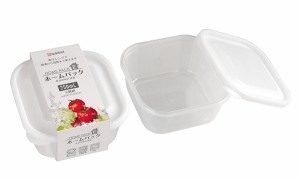 保存容器 ホームパックE ホワイト 容量750ml 2個入 (100円ショップ 100円均一 100均一 100均)