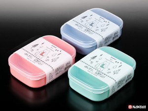 お弁当箱 仕切り付 Ｌサイズ 満量650ｍｌ マイランチボックス ［色指定不可］ (100円ショップ 100円均一 100均一 100均)