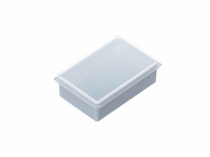 収納ケース フタ付 ホワイト 10.7×7.2×高さ3.4cm トスラ (100円ショップ 100円均一 100均一 100均)