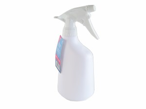 スプレーボトル アルコール濃度75%以下対応 ホワイト 容量480ml (100円ショップ 100円均一 100均一 100均)