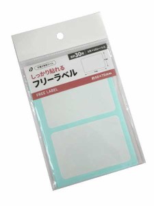 しっかり貼れるフリーラベル 5×7.5cm 30片入 (100円ショップ 100円均一 100均一 100均)