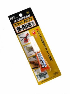 強力瞬間接着剤 ポケットアルファ 液状 多用途タイプ 3g (100円ショップ 100円均一 100均一 100均)