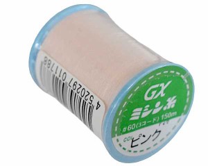 GXミシン糸 ピンク 60番 150m (100円ショップ 100円均一 100均一 100均)