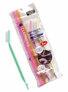 掃除ブラシ キッチンクリーナーズ 21.5cm 3本入 (100円ショップ 100円均一 100均一 100均)