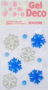 ジェルデコ 雪の結晶 Ｖ (100円ショップ 100円均一 100均一 100均)