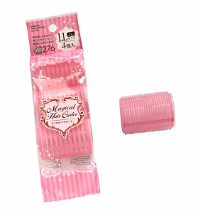 ヘアカーラー ＬＬサイズ(3.8cm) 4個入 マジカルヘアカーラー ［色指定不可］ (100円ショップ 100円均一 100均一 100均)