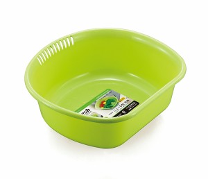 洗い桶 フレッシュ ニューD型 グリーン 容量5.5L