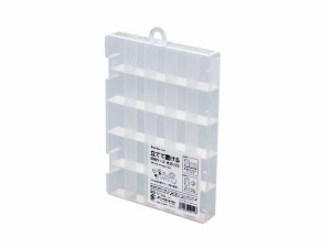 立てて置ける収納ケース 仕切25 クリア 21.2×15×厚み2.7cm (100円ショップ 100円均一 100均一 100均)