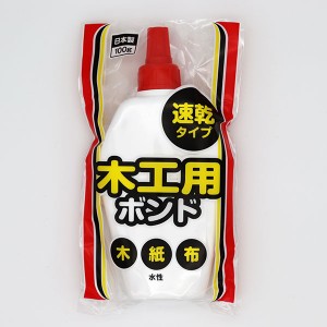 木工用ボンド 速乾タイプ 水性 100ｇ (100円ショップ 100円均一 100均一 100均)