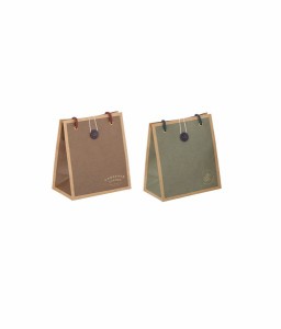 ペーパーバッグ 手提げタイプ カラークラフト Ｓサイズ(17×15×マチ9cm) ［色指定不可］ (100円ショップ 100円均一 100均一 100均)