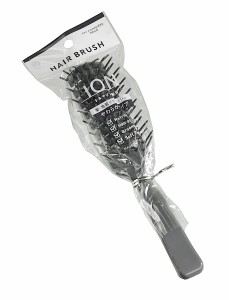 ヘアブラシ イオンスケルトンブラシ やわらかタイプ トルマリン配合 19.5cm ［色指定不可］ (100円ショップ 100円均一 100均一 100均)