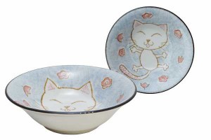 浅鉢 クレヨンねこ ブルー 直径11.3×高さ3.5cm (100円ショップ 100円均一 100均一 100均)