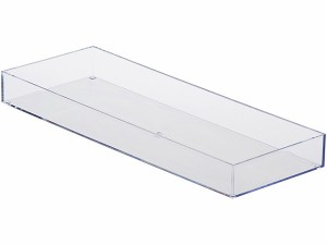 ペントレイ 26.9×10×高さ2.9cm クリアシンプルケース (100円ショップ 100円均一 100均一 100均)