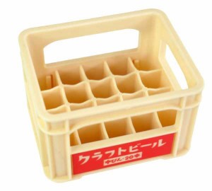 ミニチュア ビールケース2 6×4.9×高さ3.8cm ［色柄指定不可］ (100円ショップ 100円均一 100均一 100均)