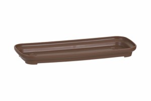 プランター受皿 角型 チョコブラウン 28×12×高さ2.5cm (100円ショップ 100円均一 100均一 100均)